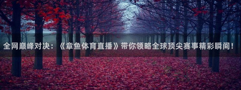 全网巅峰对决：《章鱼体育直播》带你领略全球顶尖赛事精彩瞬间！