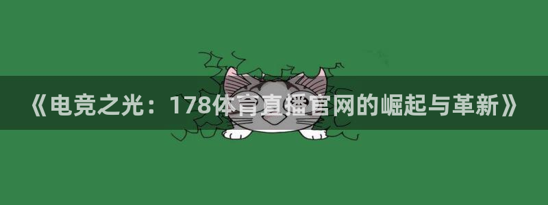 《电竞之光：178体育直播官网的崛起与革新》